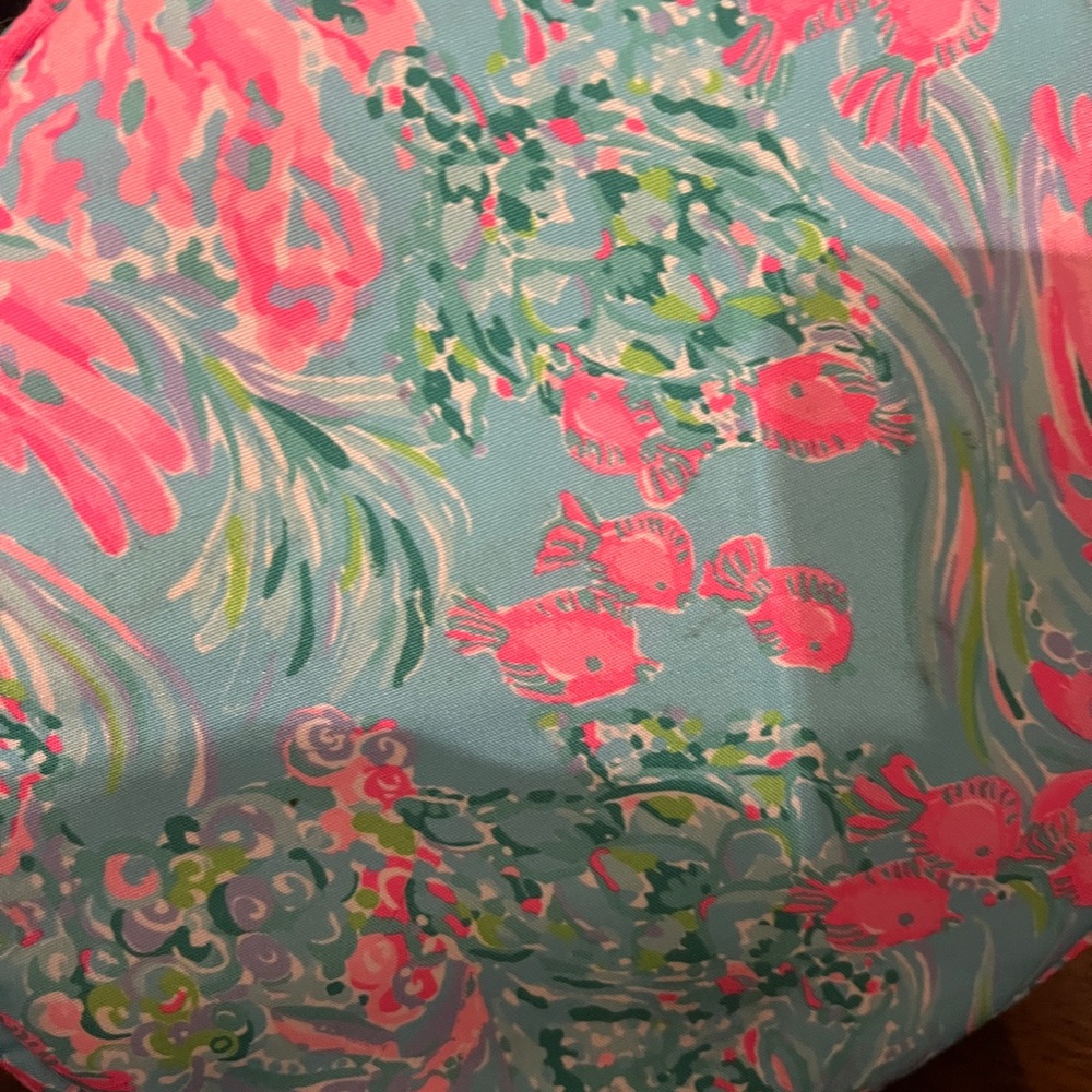Lilly Pulitzer Floral Cooler Bag - Pink and Blue - Picture 5 of 5